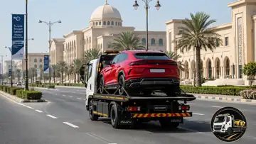 Sharjah flatbed and vehicle recovery from industrial and city areas